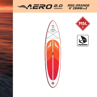  AERO 2.0 Red Orange Wind Fusion 11' SUP board