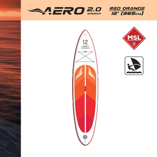 AERO 2.0 Red Orange Wind Fusion 12' SUP board