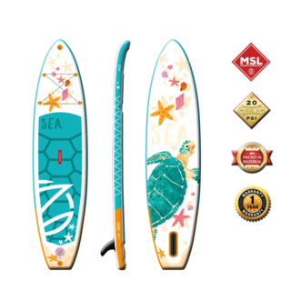 Надувная SUP-доска для серфинга с веслом ZAP Sea Turtle 11 Fusion